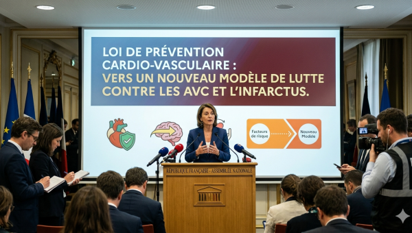  "Loi de prévention cardio-vasculaire : Vers un nouveau modèle de lutte contre les AVC et l'infarctus."  →