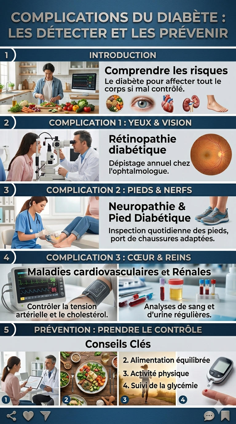 Complications du diabète : Les détecter et les prévenir